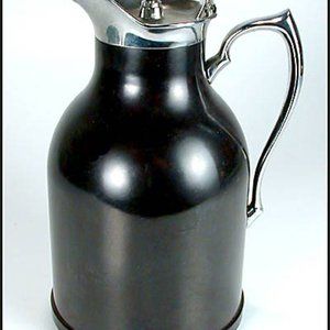 VTG MCM Bakelite 1950s Chrome Carafe Pitcher Thermos Stronglass Canada Rare MINT